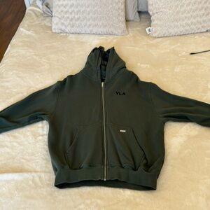 GREEN YOUNGLA ZIP UP JACKET SIZE SMALL GREEN